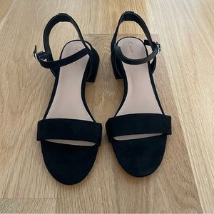 Circus by Sam Edelman Black Block Heel Dress Sandals Size 7.5